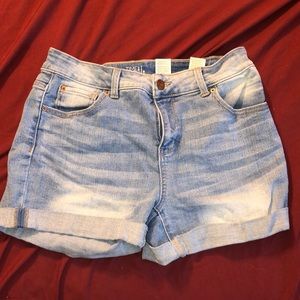 Women’s blue jean shorts